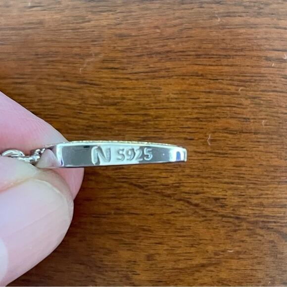 Nina Queen Loving Angel Wing CZ Sterling Silver Charm‎ - Picture 7 of 7